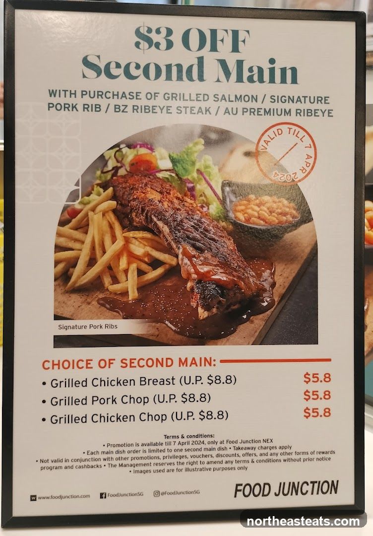 $3 OFF Second Main