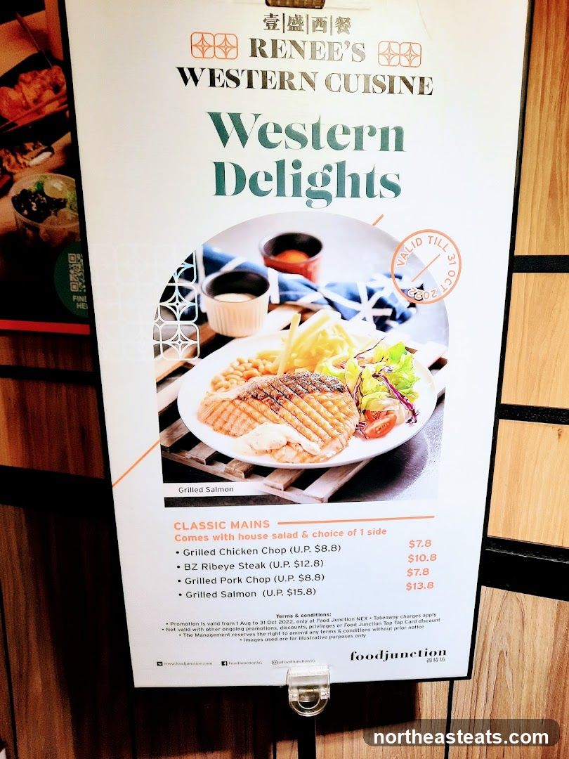 Renee's Western Cuisine Menu