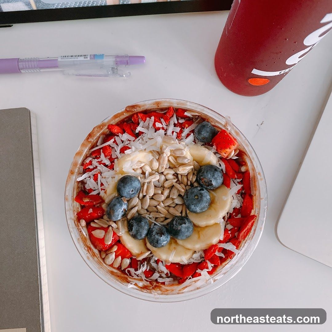 Acai Bowl with Fruit and Seeds