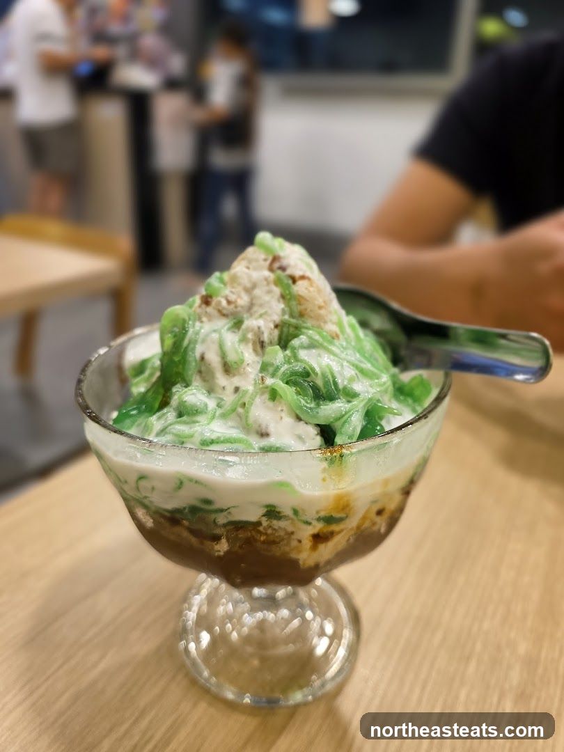 Dessert in a glass bowl