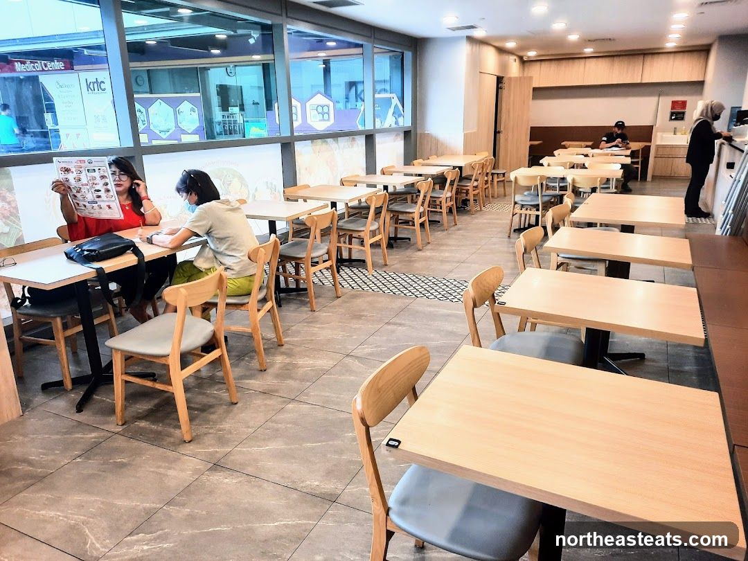 Restaurant Interior with Diners