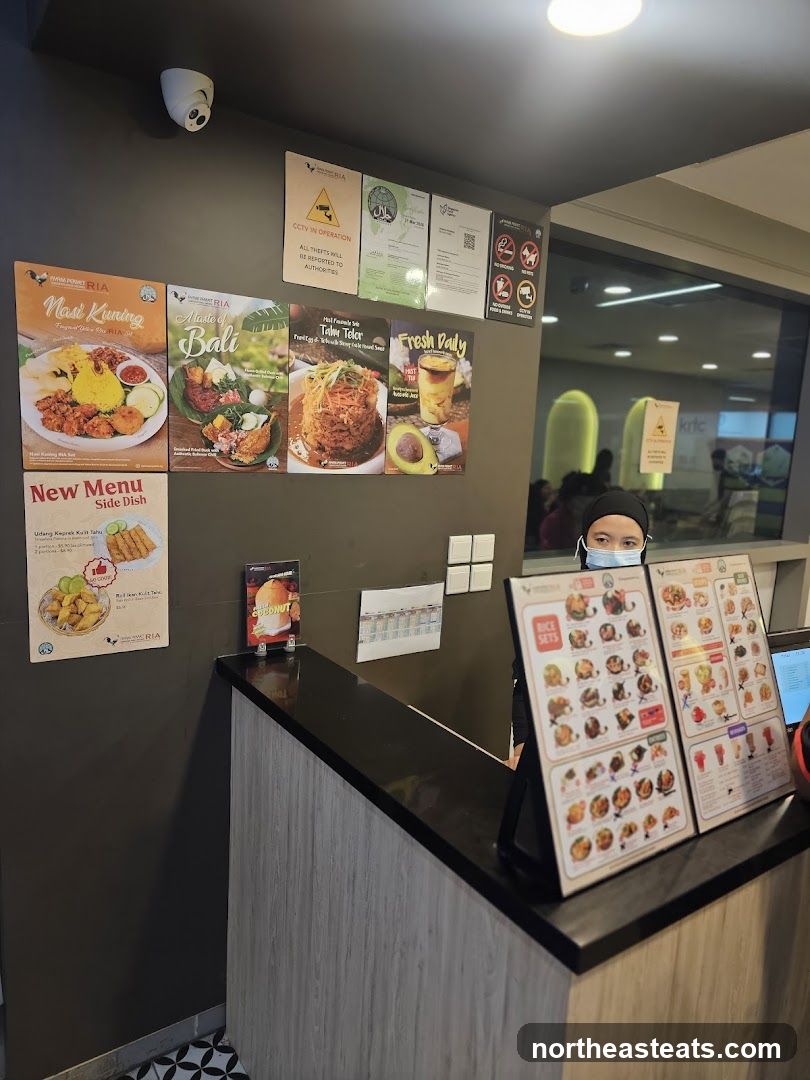 Restaurant Counter with Menus