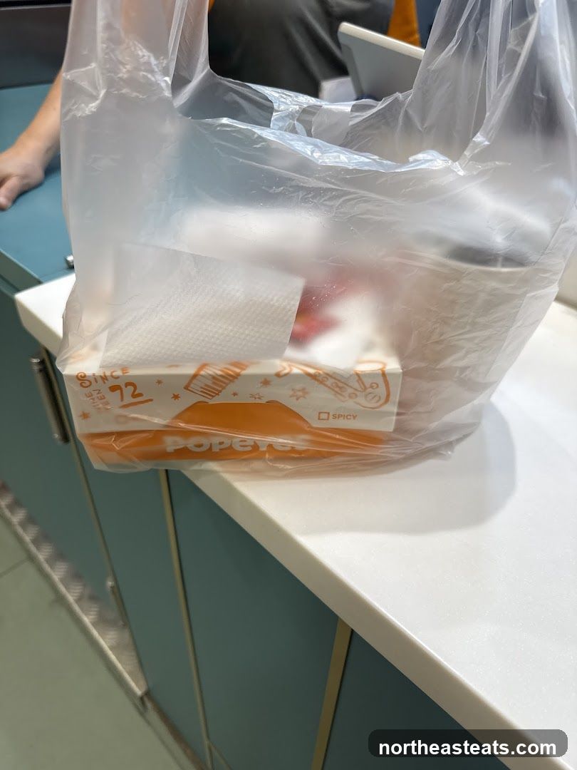 Popeyes Takeout Bag