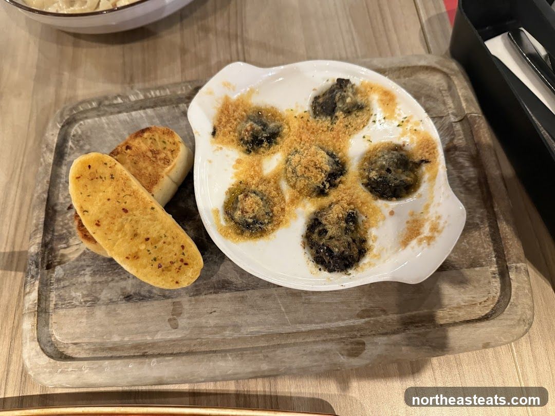 Escargots with Garlic Bread
