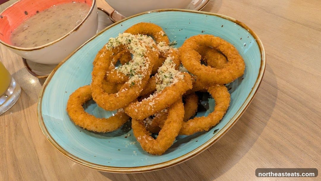 Crispy Onion Rings with Soup