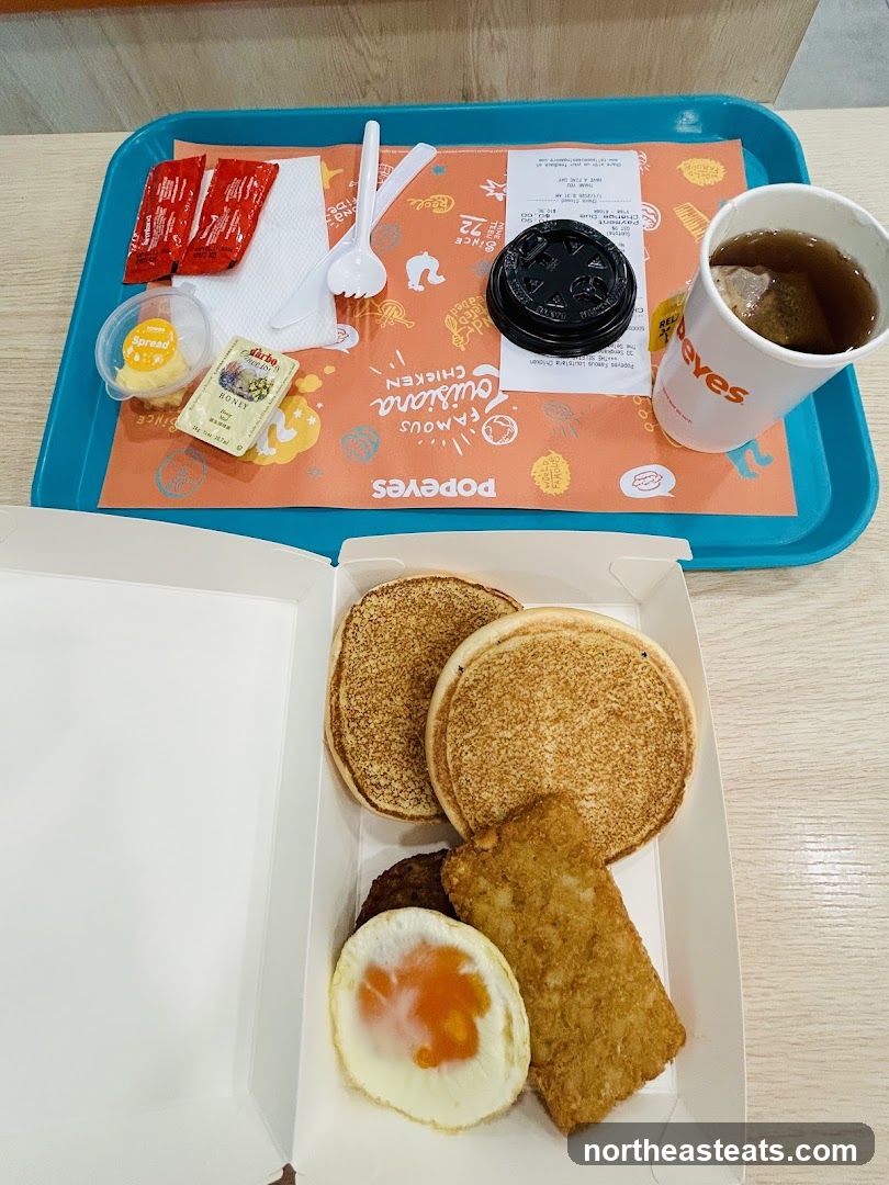 Popeyes Breakfast Tray
