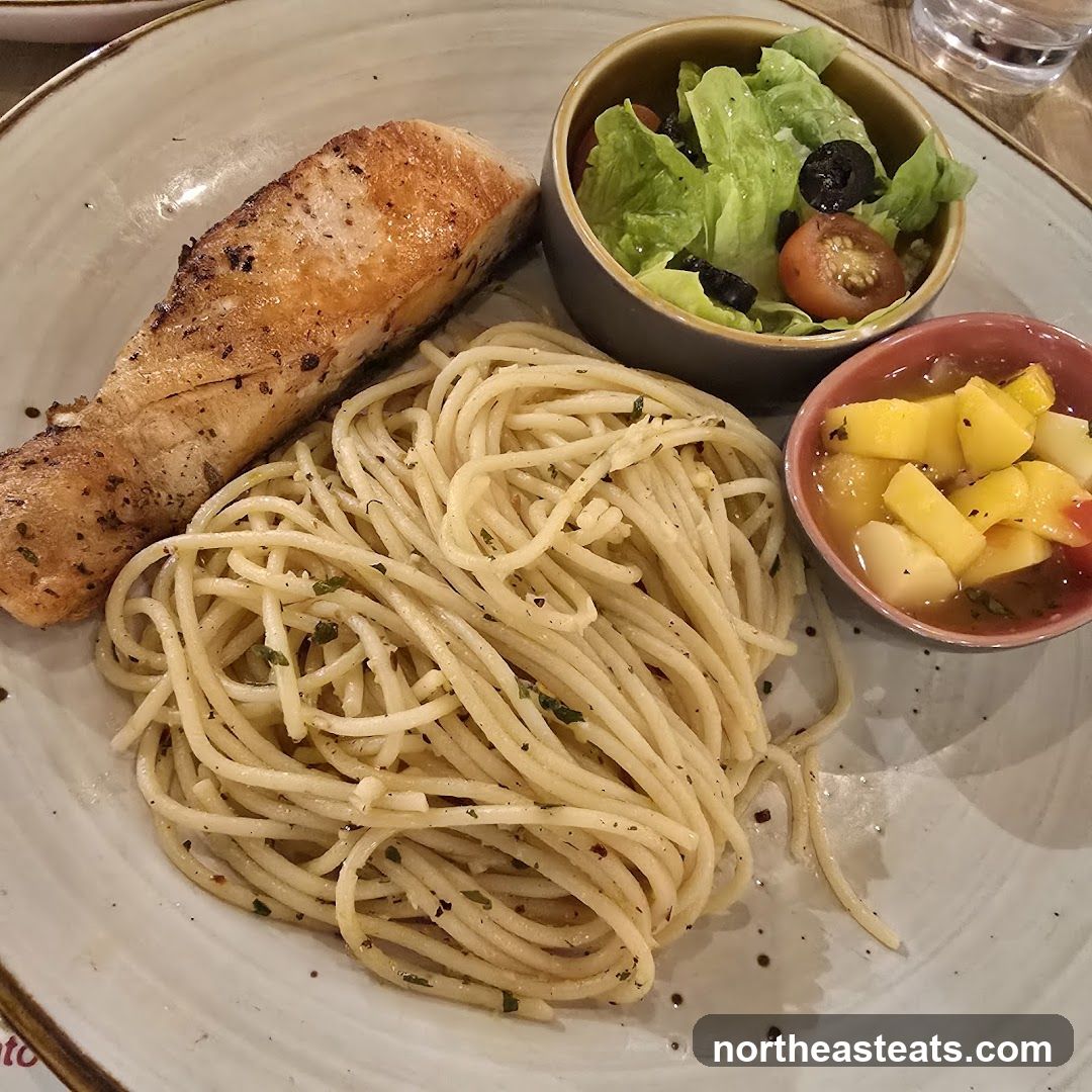 Salmon and Spaghetti