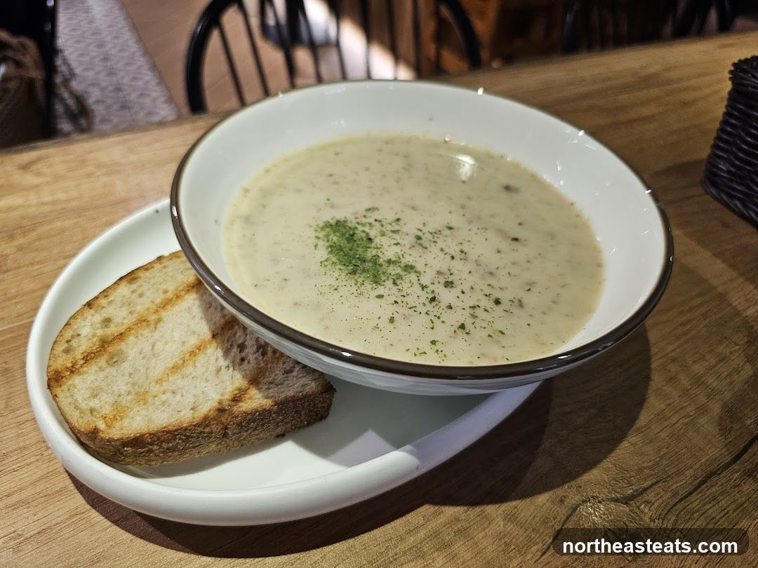Mushroom Soup with Toast