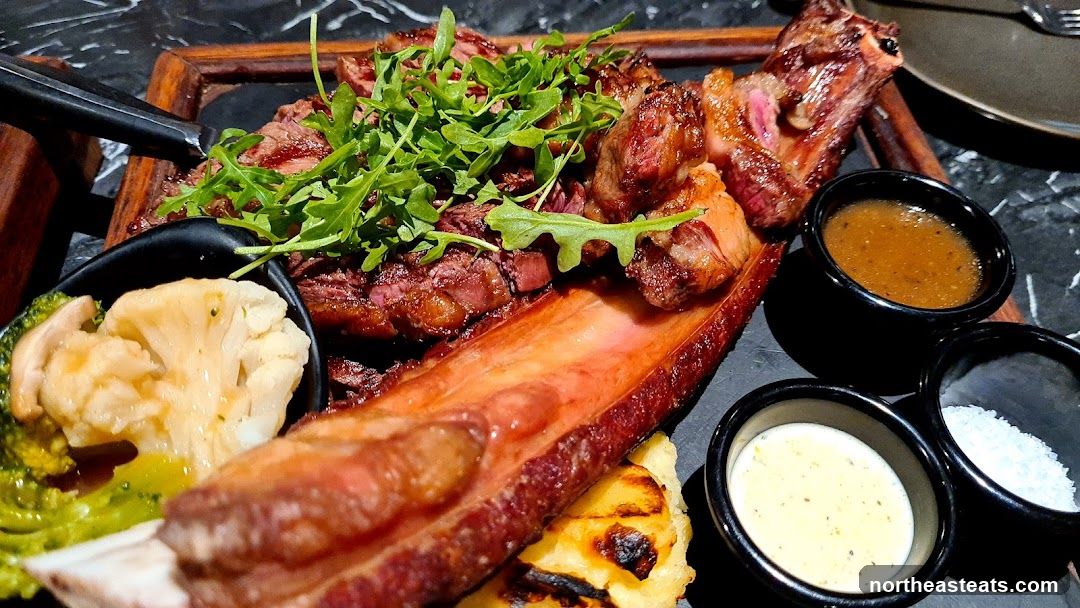 Beef Rib Steak with Sides