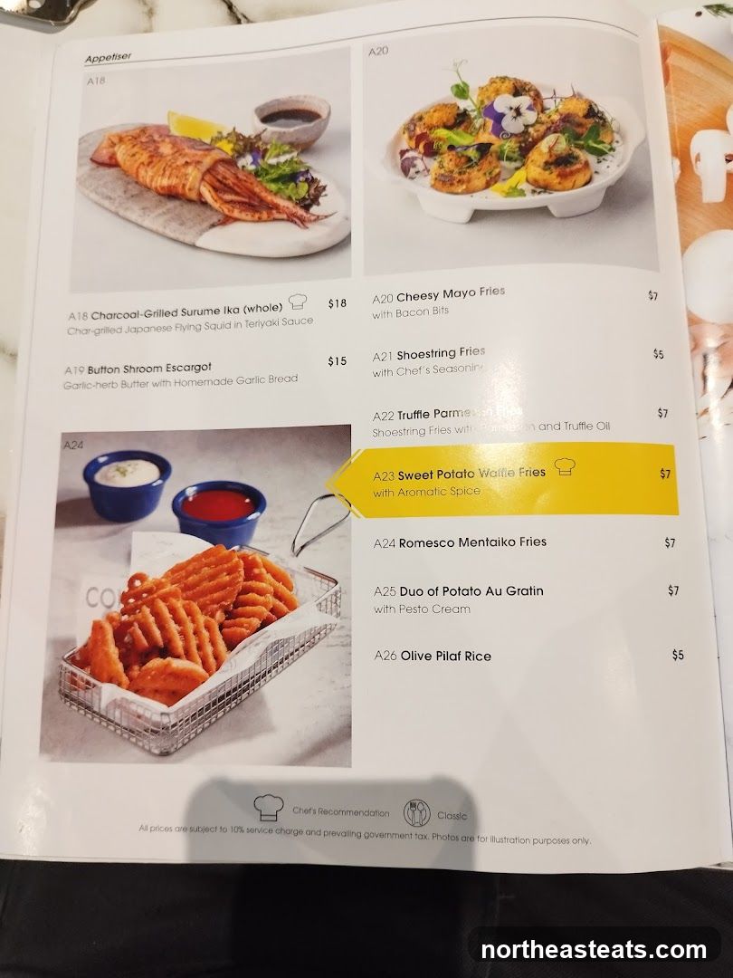 Appetiser Menu