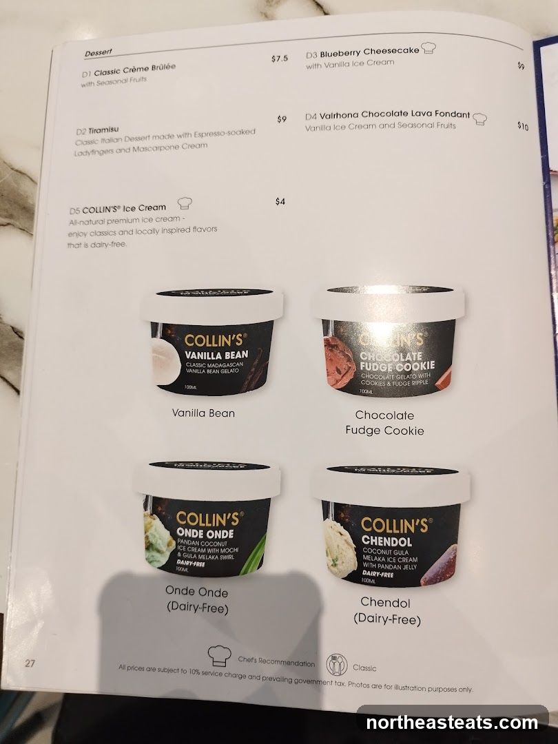 Dessert Menu