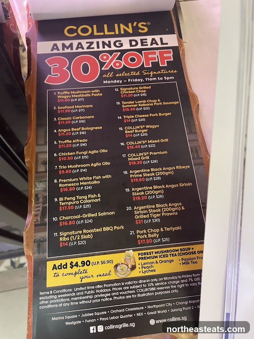 COLLIN'S AMAZING DEAL 30% OFF