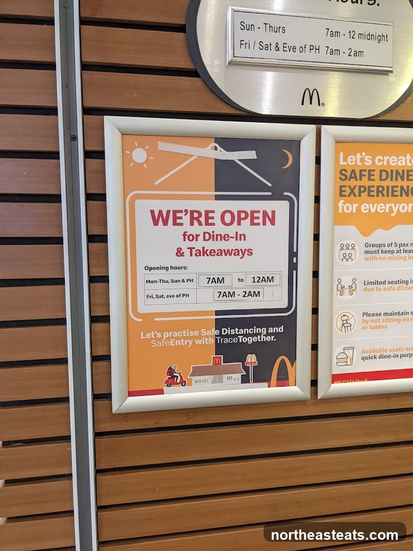 McDonald's Opening Hours and Safety Information