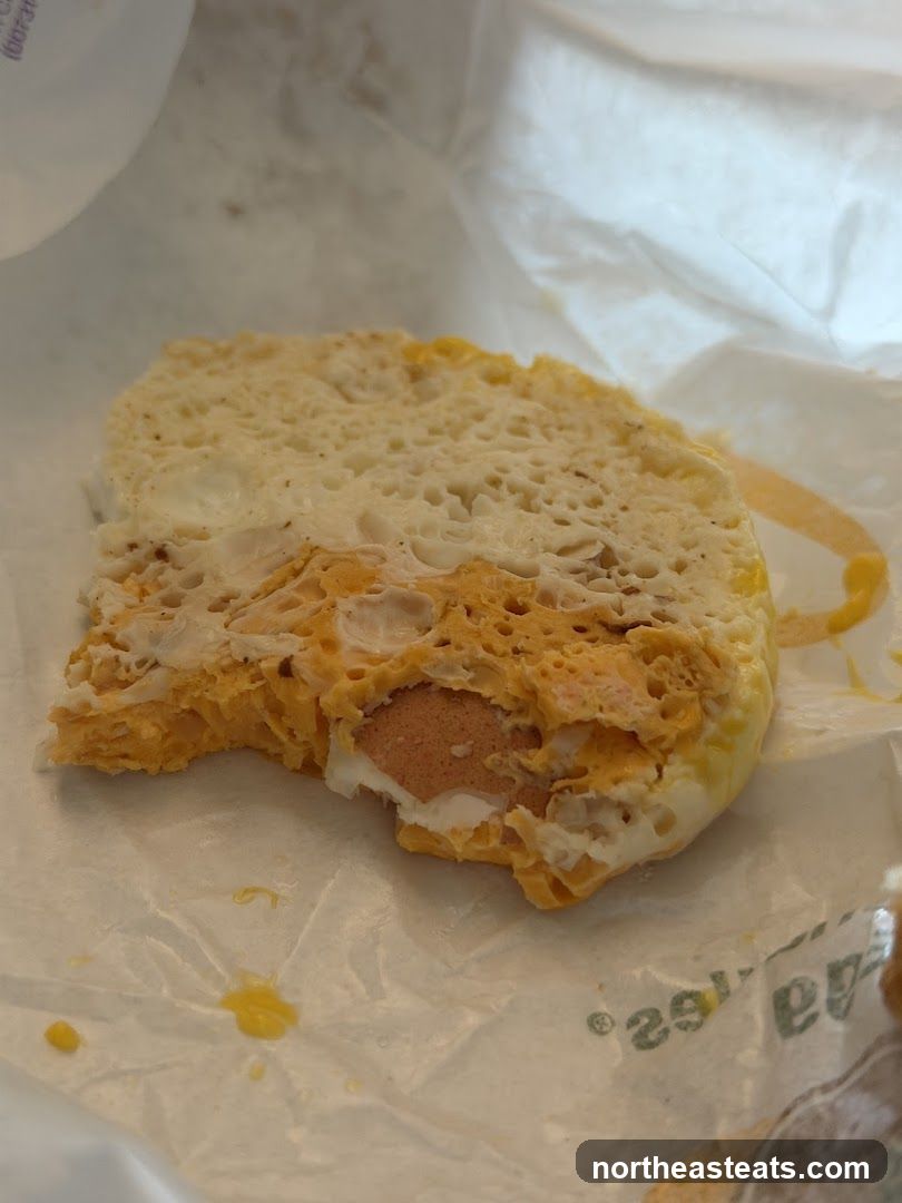 Bitten Breakfast Sandwich