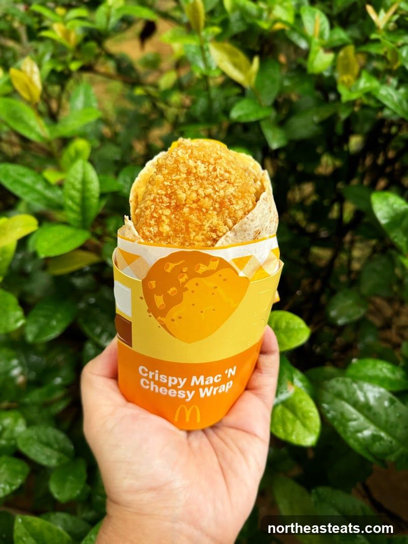 Crispy Mac 'N Cheesy Wrap