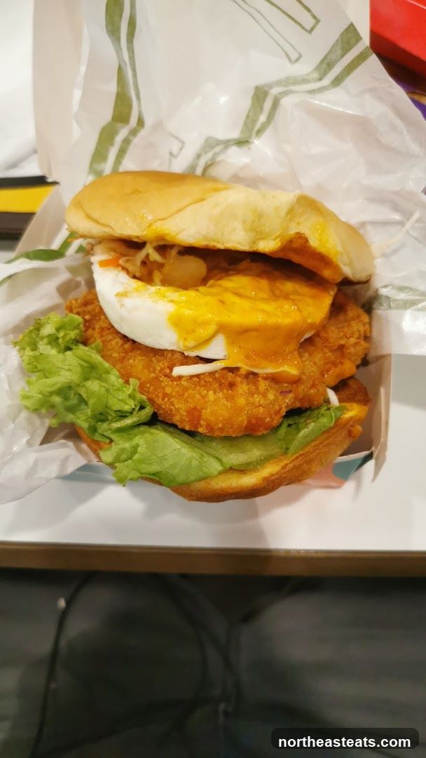 Chicken Burger with Egg