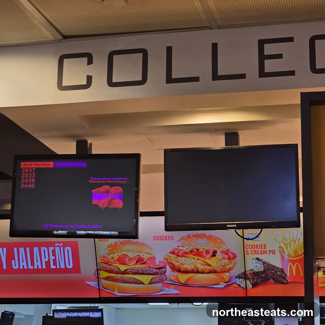 McDonald's Order Screens and Menu Display