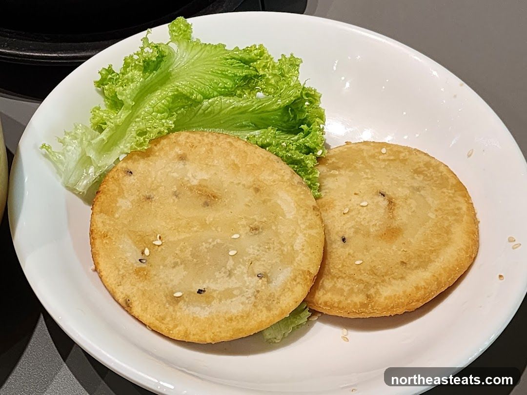Fried Pancakes with Lettuce