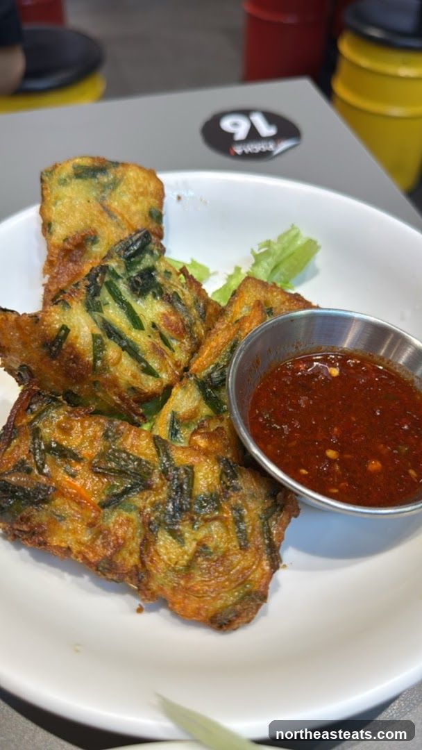 Fried Vegetable Pancakes with Dipping Sauce
