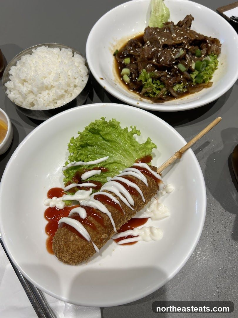 Korean Corn Dog and Bulgogi