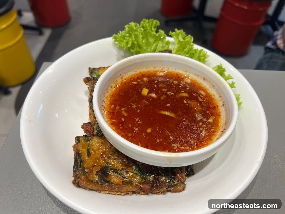 Fried Vegetable Dish with Dipping Sauce