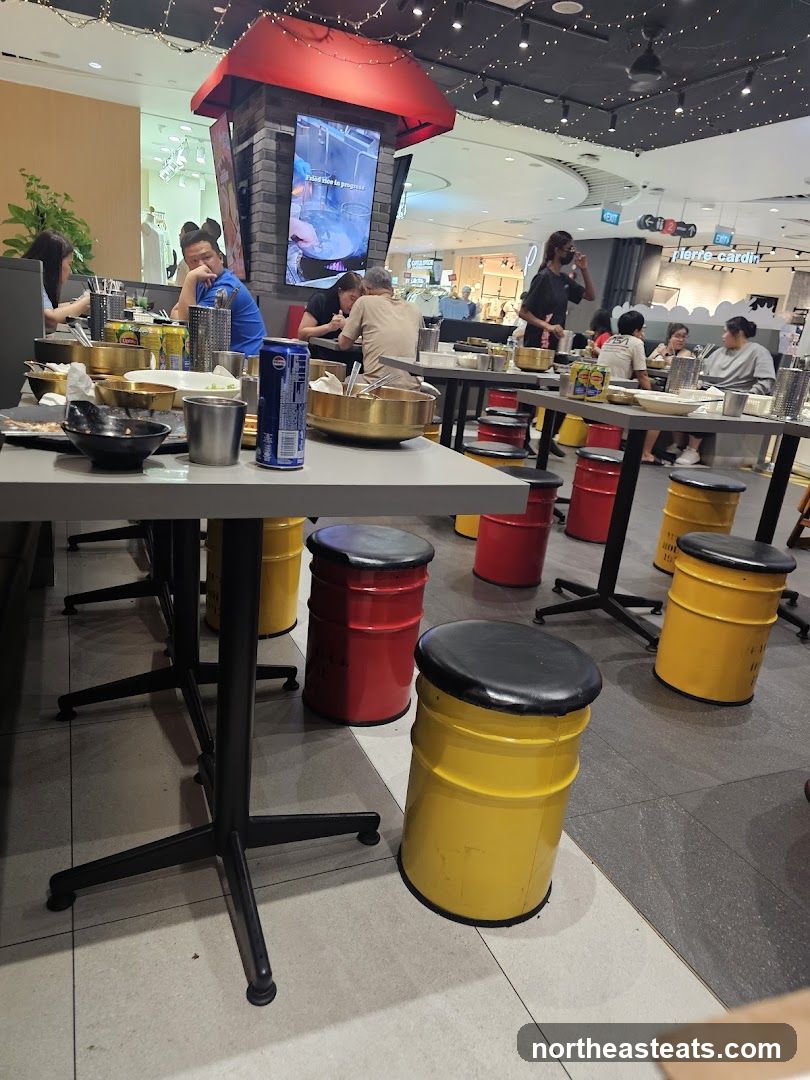 Restaurant Interior with Diners