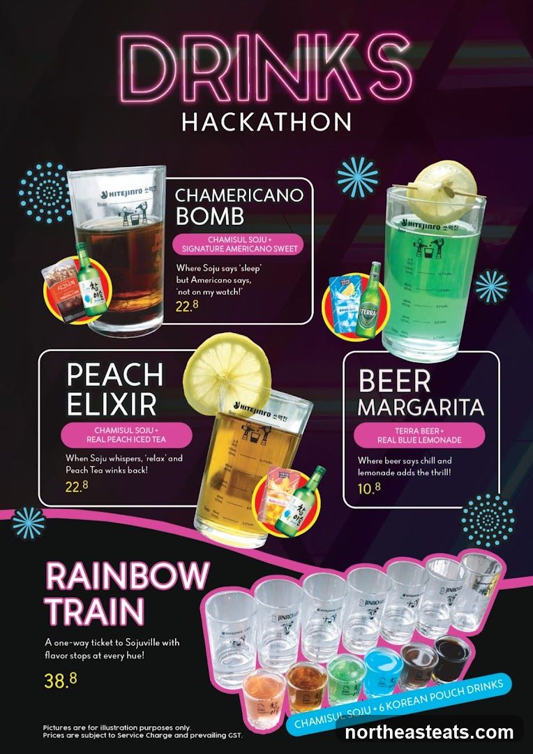 Drinks Hackathon Menu