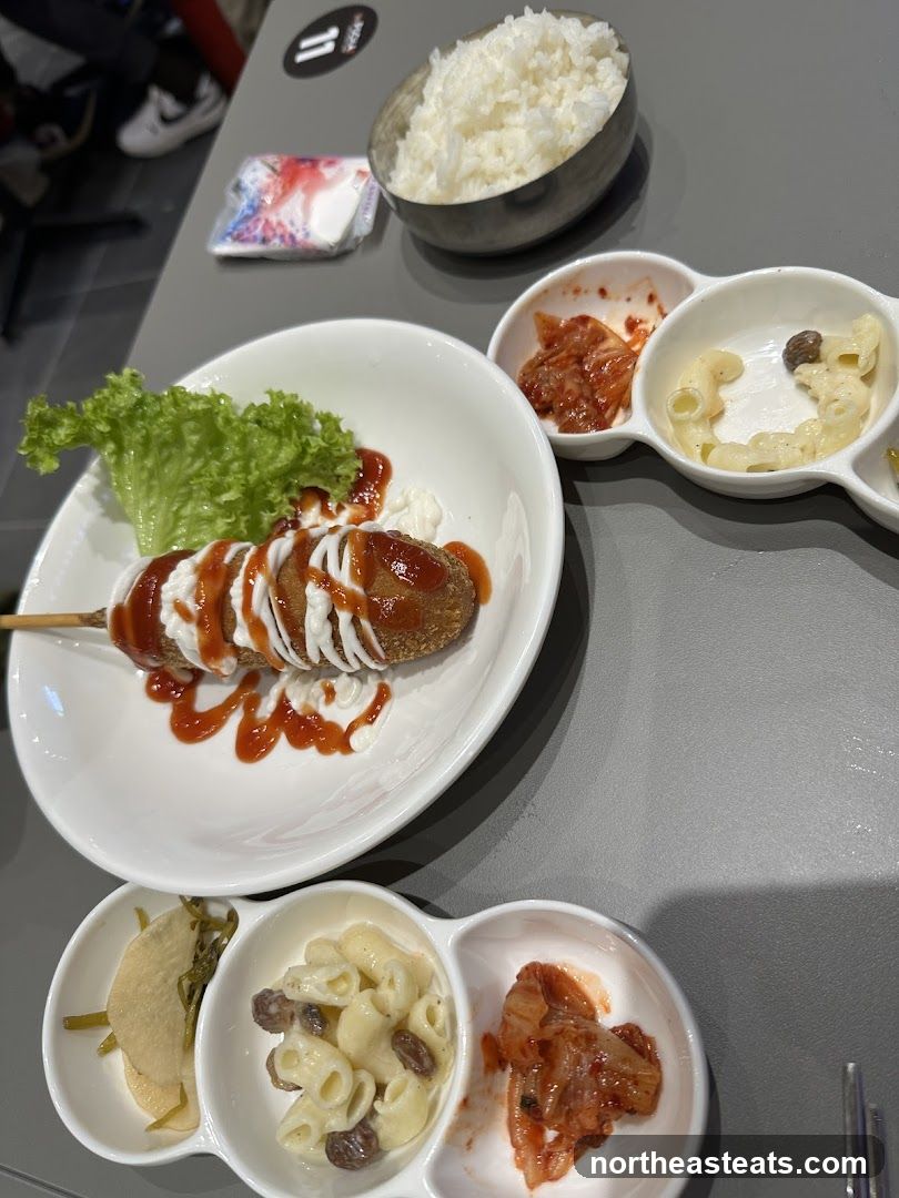 Korean Corn Dog Meal