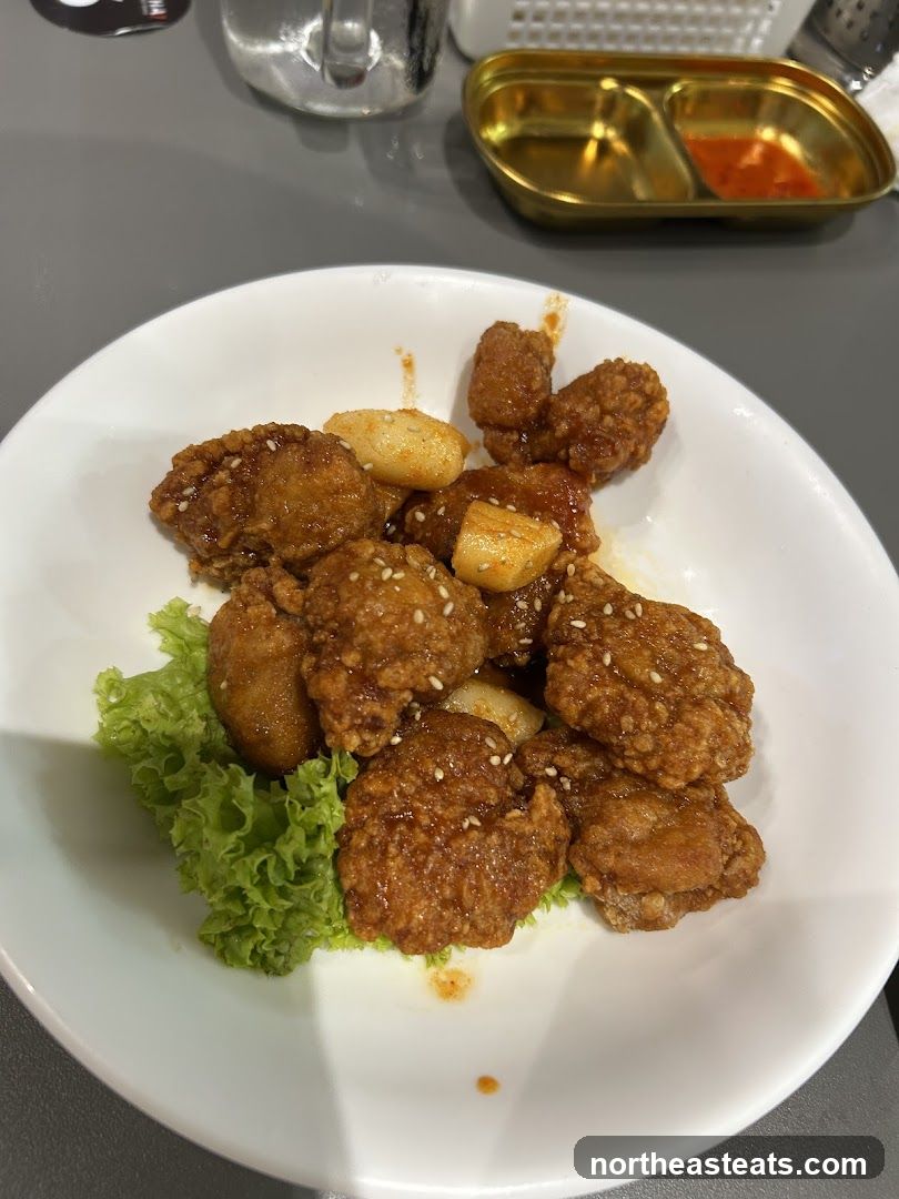 Fried Chicken with Rice Cakes