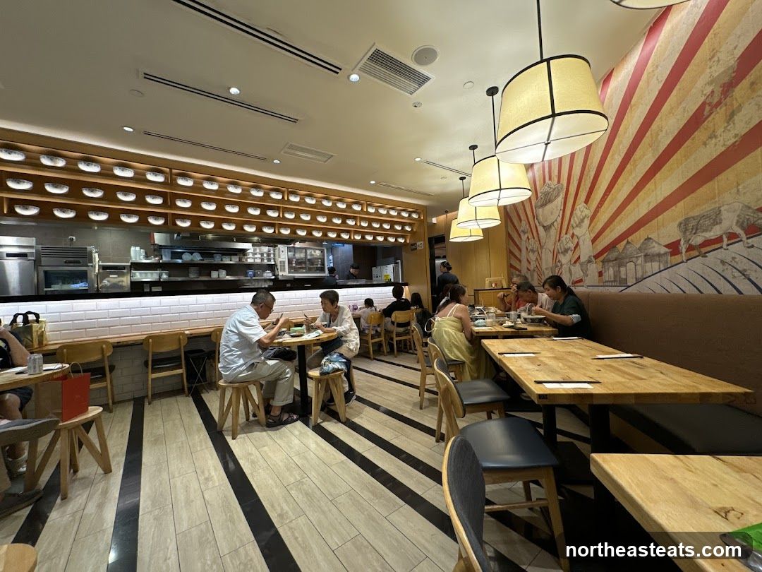 Restaurant Interior with Diners