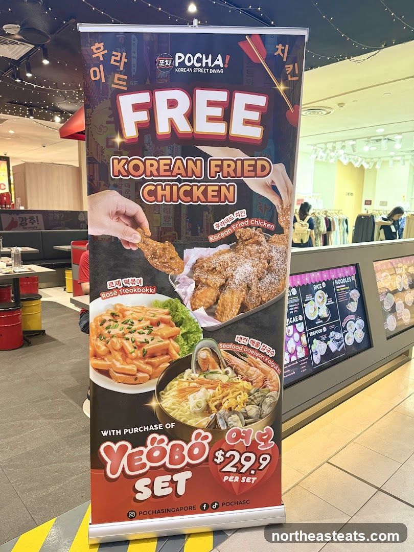 POCHA! Korean Street Dining Free Korean Fried Chicken Promotion