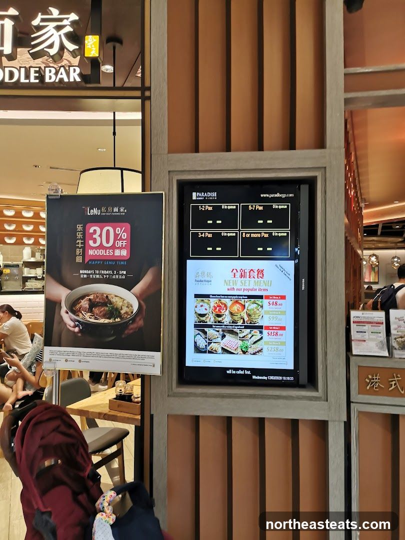Restaurant Advertisement and Menu Display