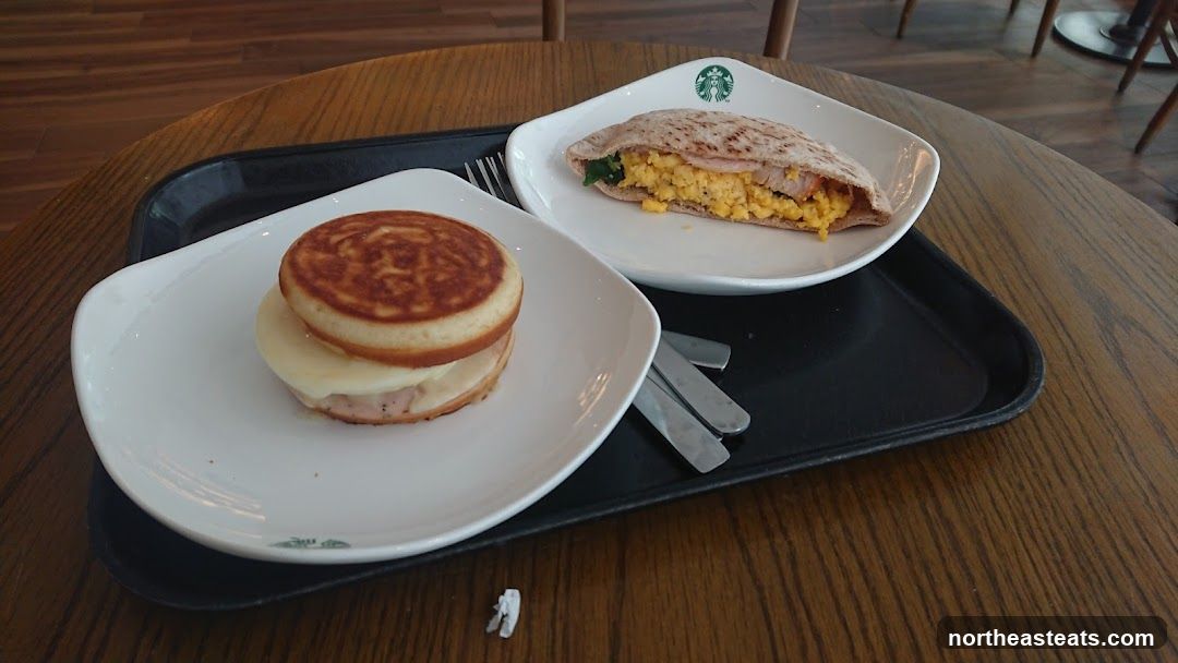 Breakfast Sandwiches on a Tray