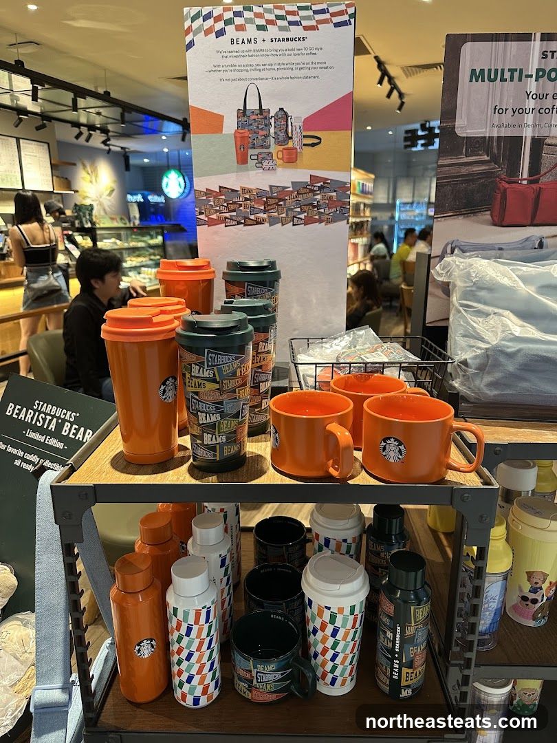 Starbucks x BEAMS Merchandise Display