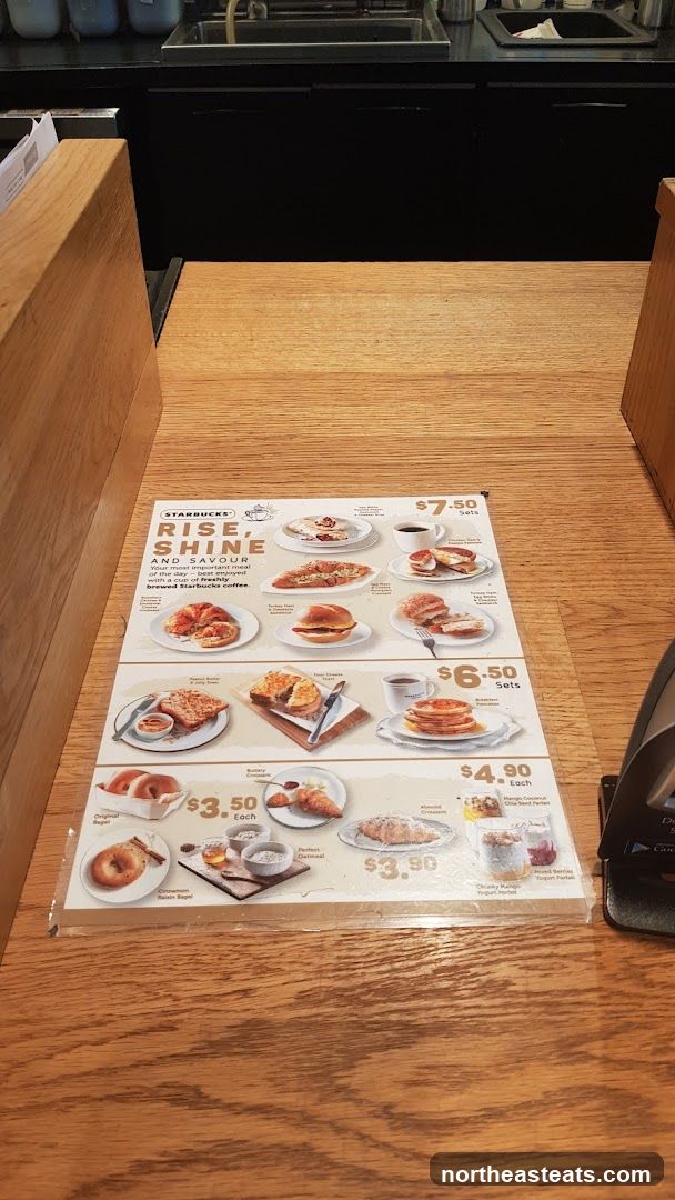 Starbucks Rise, Shine and Savour Menu