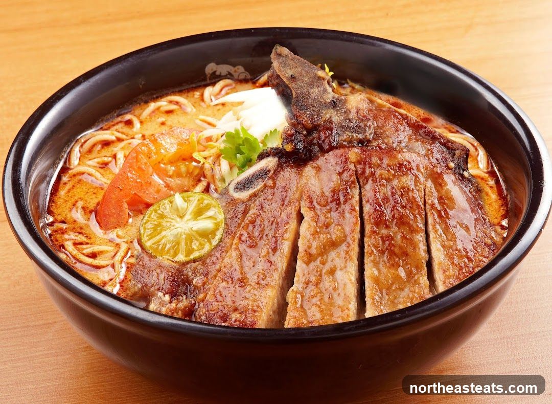 Pork Chop Noodle Soup