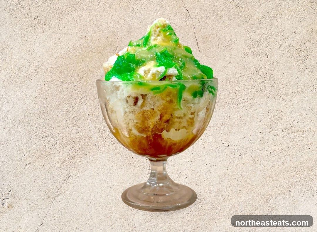 Dessert in a glass bowl