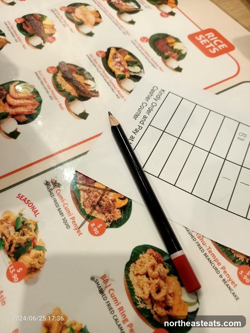 Rice Sets Menu