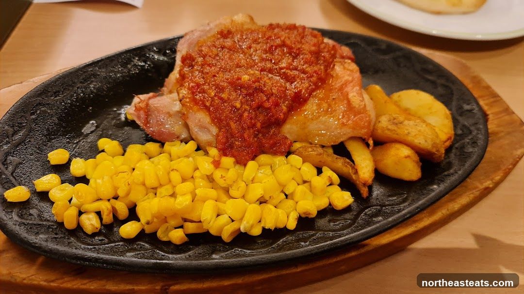 Chicken Steak with Corn and Potatoes