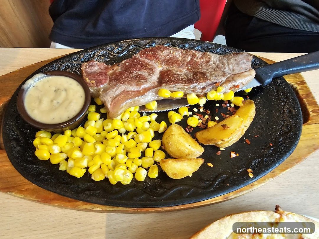 Steak with Corn and Potatoes