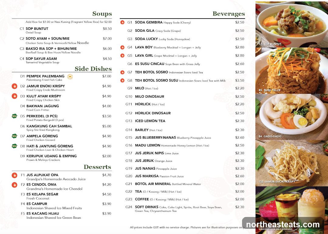 Soups, Side Dishes, Desserts, Beverages