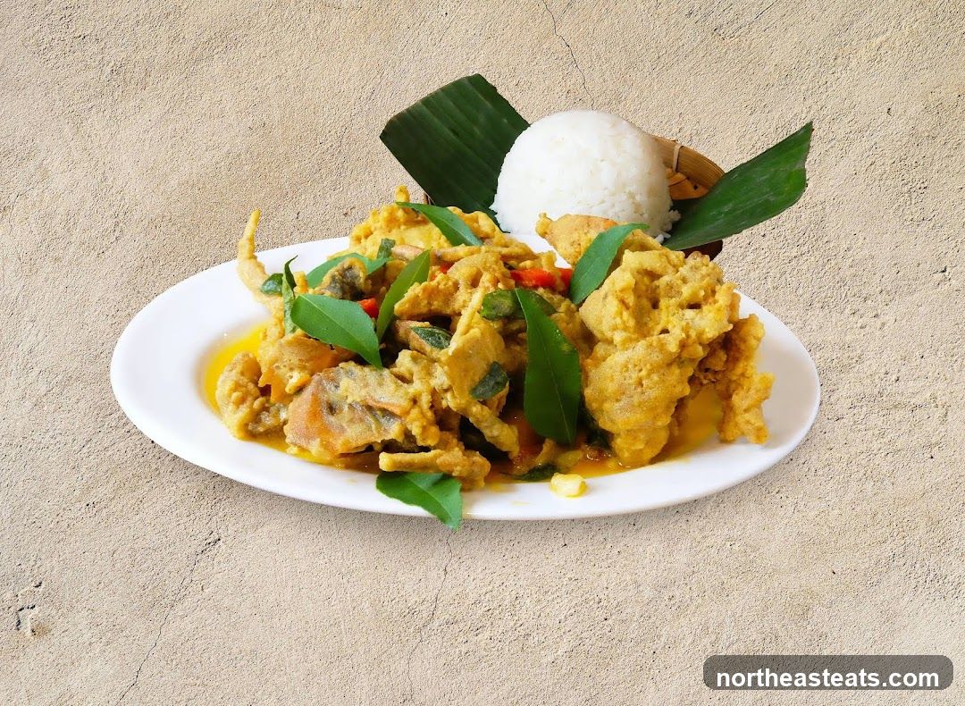 Curry Soft Shell Crab with Rice