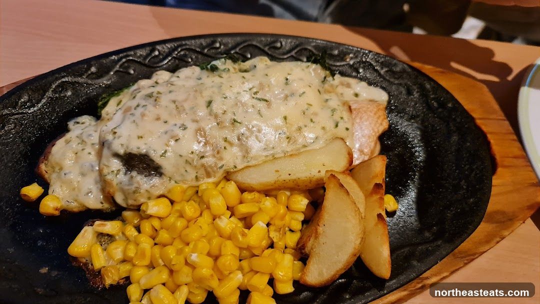 Sizzling Steak with Corn and Potatoes