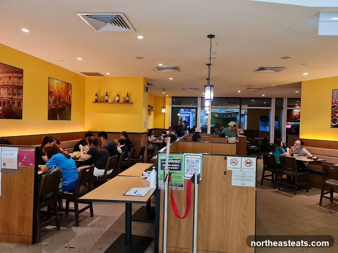 Restaurant Interior with Diners