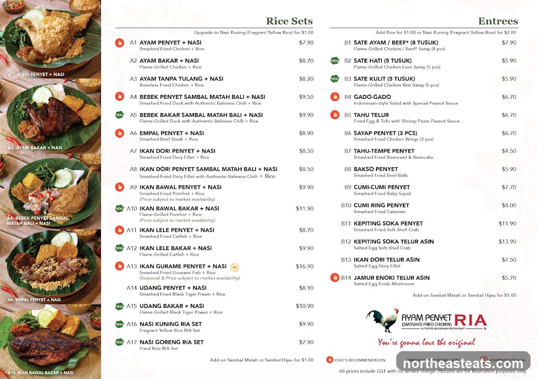 Rice Sets and Entrees
