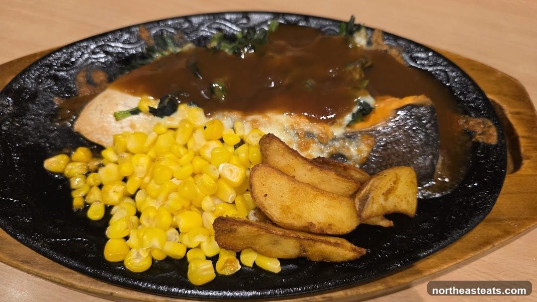 Sizzling Steak with Sides