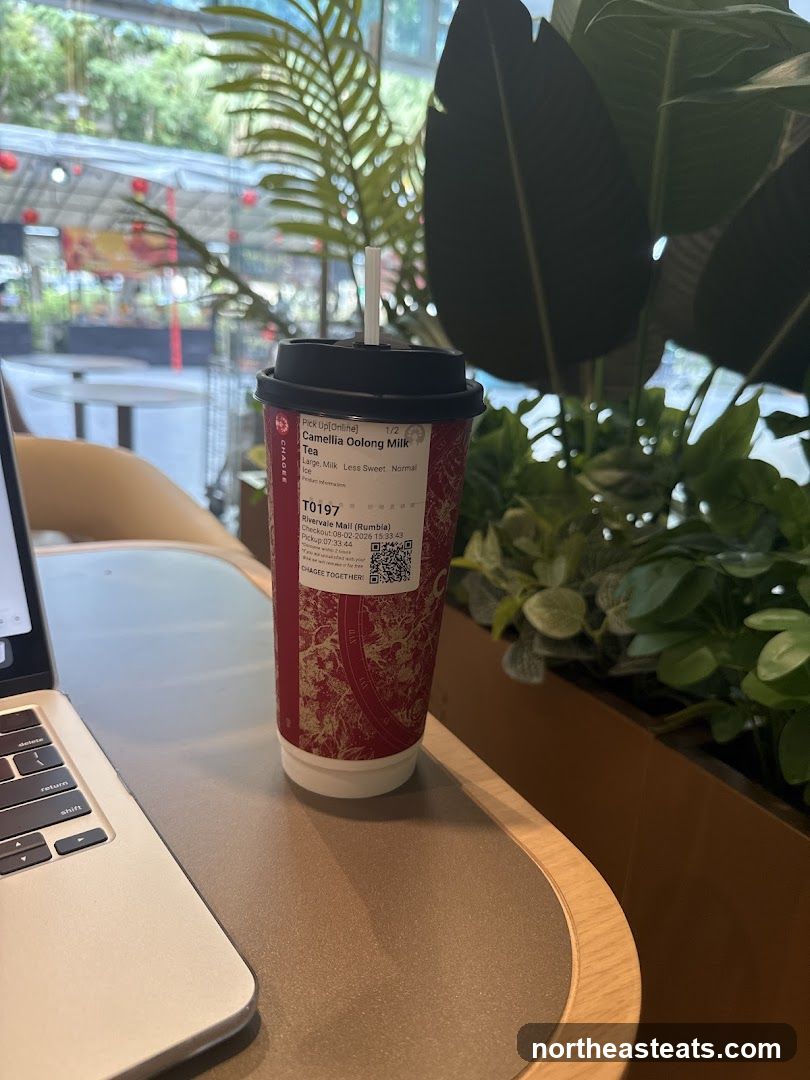 Camellia Oolong Milk Tea Cup