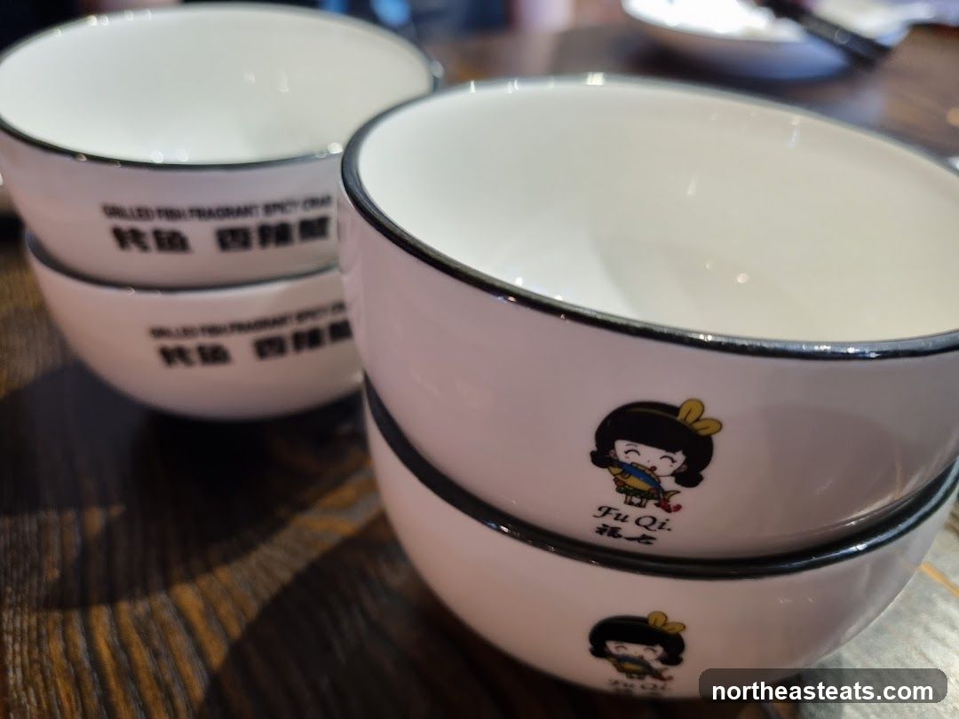 Bowls with cartoon characters