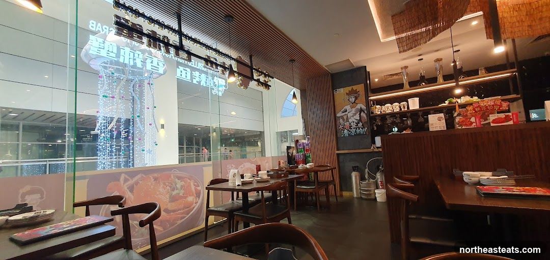 Restaurant Interior with Decorative Lighting