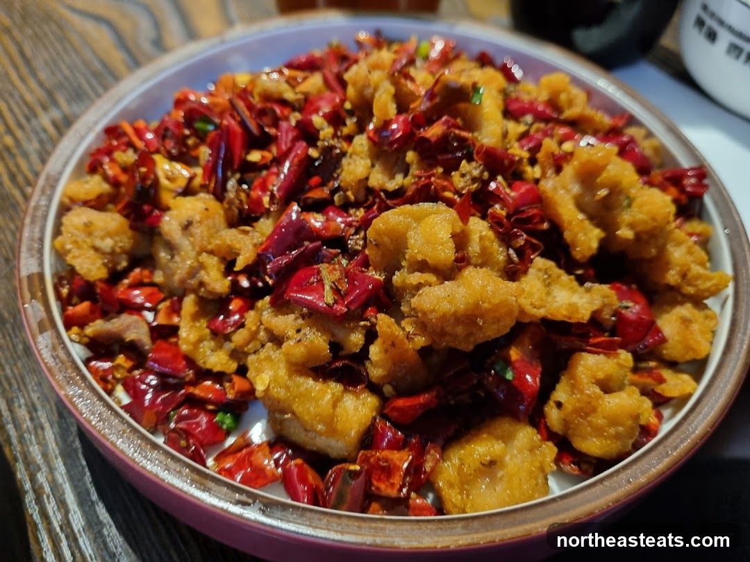 Spicy Fried Chicken with Chilies